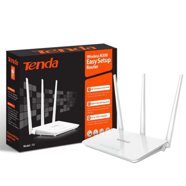 Tenda N300 Wireless Wi‑Fi Router with High Power 5dBi